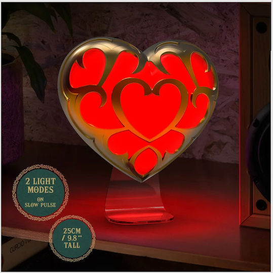 Paladone Παιδικό Διακοσμητικό Φωτιστικό The Legend Of Zelda - Heart Container Κόκκινο 22x9cm