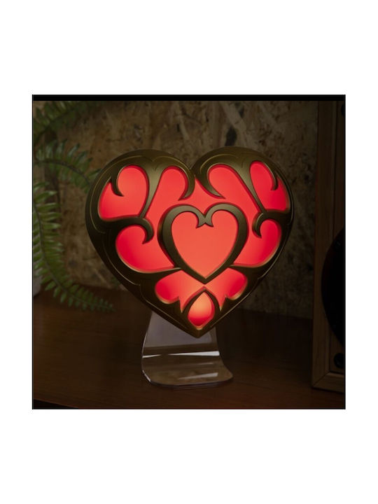 Paladone Lămpi De Masă Pentru Copii Decorațiune The Legend Of Zelda - Heart Container Roșu 22x9cm