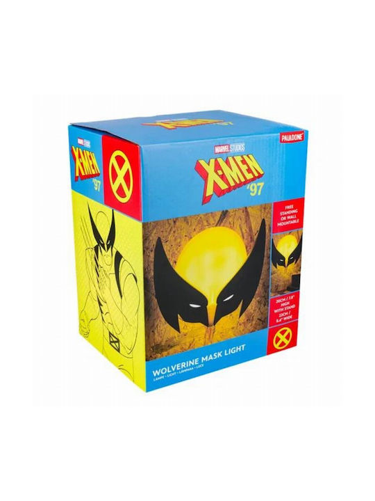 Paladone Παιδικό Φωτιστικό Γραφείου Marvel X-men 97 - Wolverine Mask Κίτρινο 22x12x12εκ.