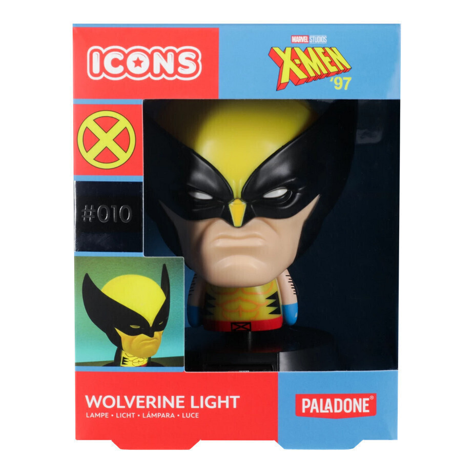Paladone Kids Desk Lamp Marvel X-men 97 - Wolverine Mask Yellow