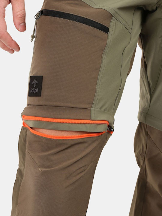 Kilpi Hosio Men's Long Hiking Trousers Khaki