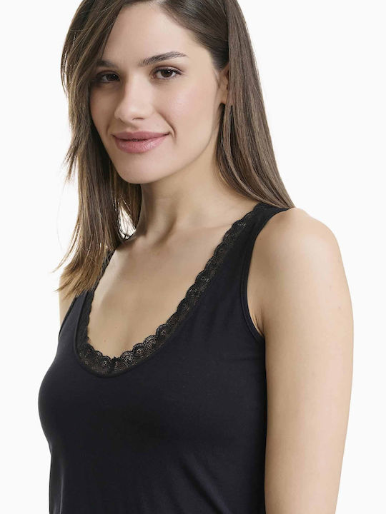 Women's Sleeveless T-Shirt Black
