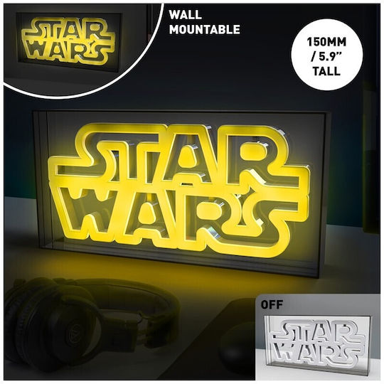 Paladone Kinder Dekorative Lampe Neon Gelb 15.5εκ.