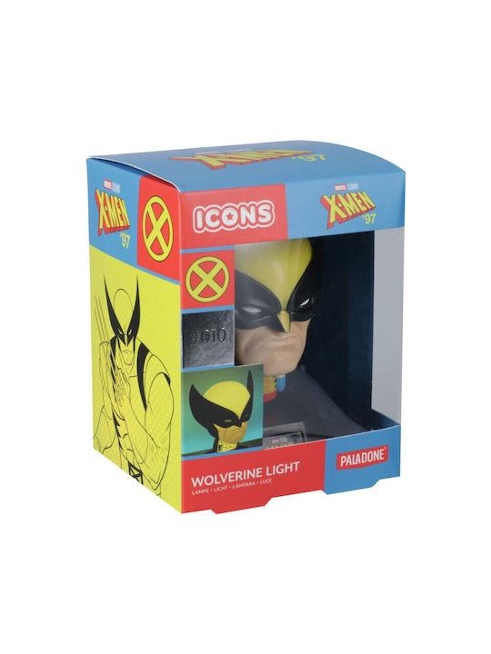 Paladone Kids Desk Lamp Wolverine Light Multicolour 11x11x14εκ.