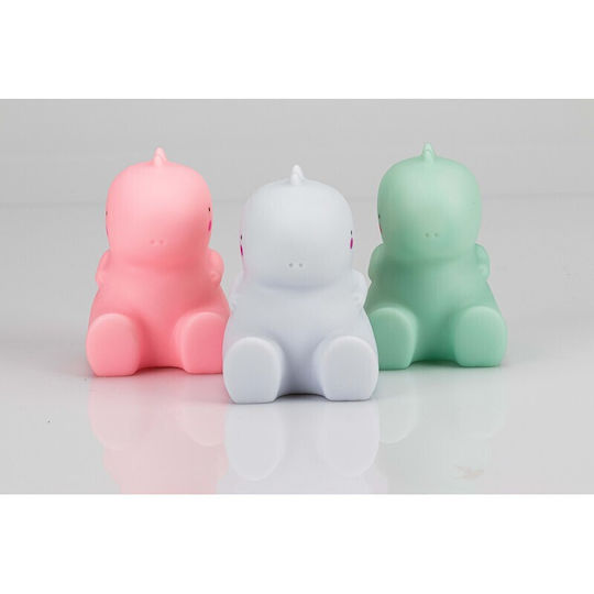 Interbaby LED Kinder Dekorative Lampe Dinosaurier Blau 15.5x8.3x9.2εκ.