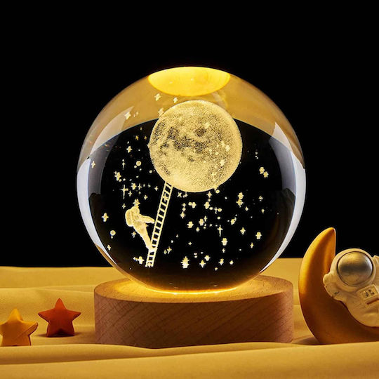 Kids Decorative Lamp Universe White 6x7.5cm