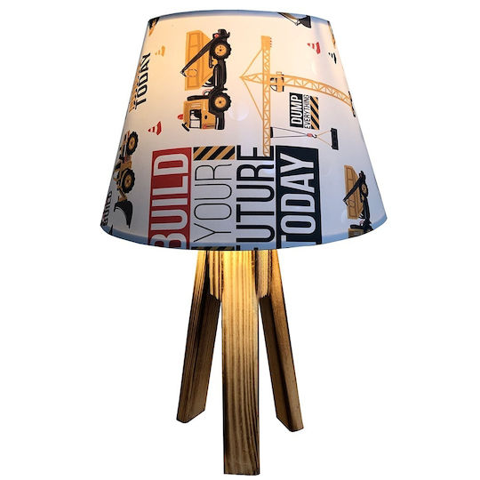 ArkoLight Kids Table Lamp with Design Projection White 20cm