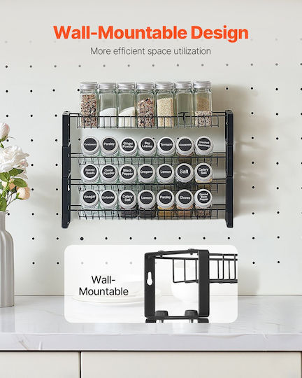 Vevor Wall Mounted Spice Rack Organizer