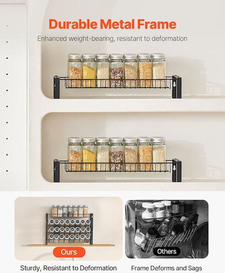 Vevor Wall Mounted Spice Rack Organizer