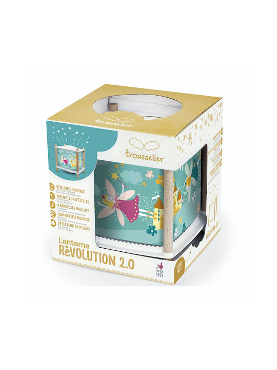 Trousselier Led Περιστρεφόμενο Παιδικό Φωτιστικό Projector Princess με Προβολή Αστεριών Πολύχρωμο