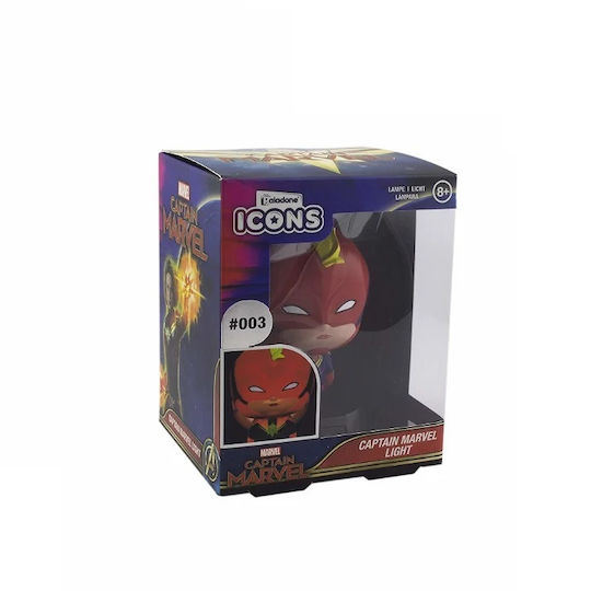 Paladone LED Kinder Dekorative Lampe Captain Marvel Mehrfarbig 10εκ.