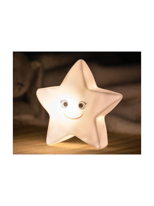 Kiokids Led Kids Decorative Lamp Little star with Color Changes White 15x13cm