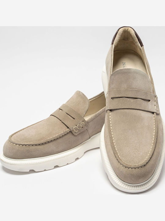 Herren Mokassins in Beige Farbe