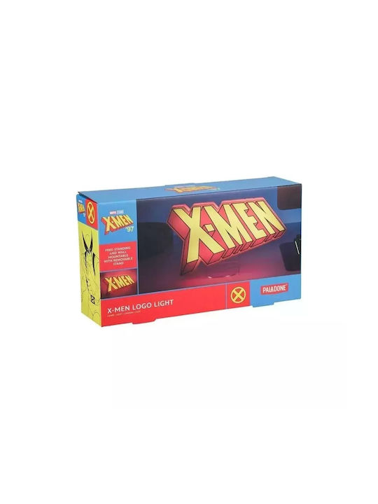 Paladone Kinder Tischlampe X-men mit Projektor Thema Entwürfe Farbwechsel 30x10cm