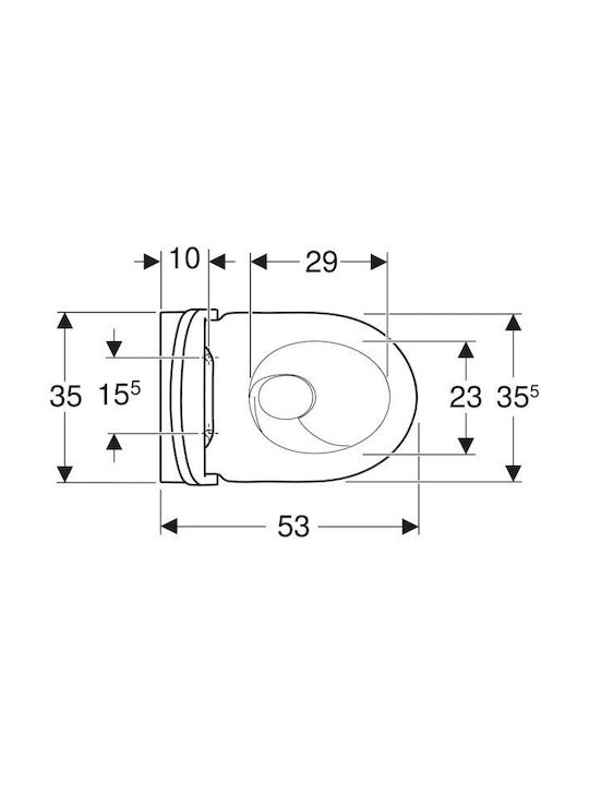 Geberit Acanto Λεκάνη Κρεμαστή με Κάλυμμα Soft Close Λευκή Geberit Acanto Λεκάνη Κρεμαστή με Κάλυμμα Soft Close Λευκή
