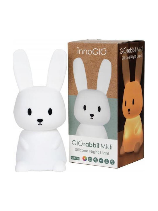 innoGio Lumini LED Lampă decorativă pentru copii Rabbit cu Schimbări de Culori Alb