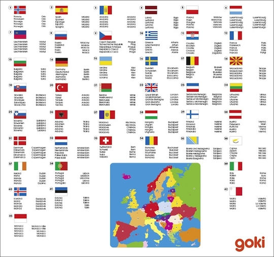 Ξύλινο Παιδικό Puzzle 35pcs Goki