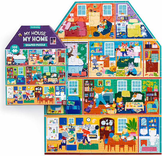 Kids Puzzle My House for 3+ years+ Years 100pcs Mudpuppy