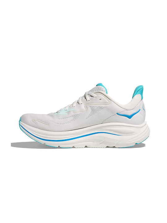 HOKA Clifton 10 Men's Running White / Skyward Blue
