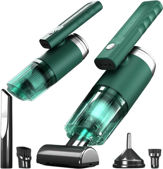 Verk Group Car Handheld Vacuum Dry Vacuuming with Power 120W Rechargeable 12V Green