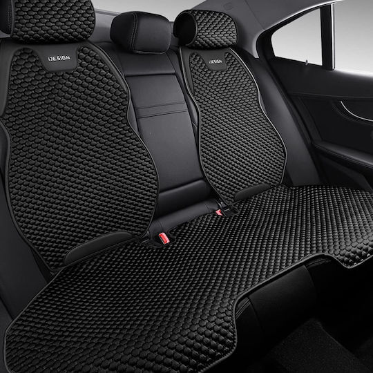 eBest Car Cover Set 5pcs Cotton Black