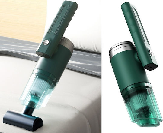 Verk Group Car Handheld Vacuum Dry Vacuuming with Power 120W Rechargeable 12V Green