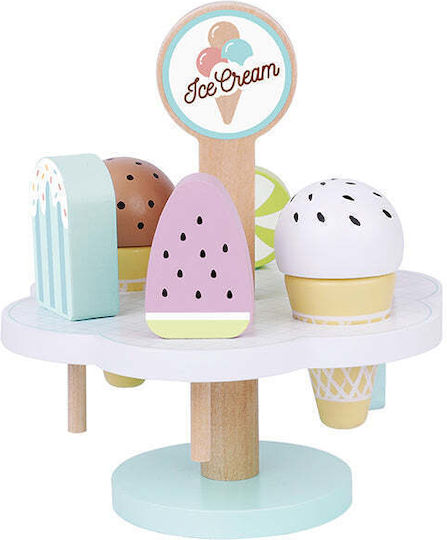 Tooky Toys Σετ Παγωτού από Ξύλο για 3+ Ετών 9τμχ