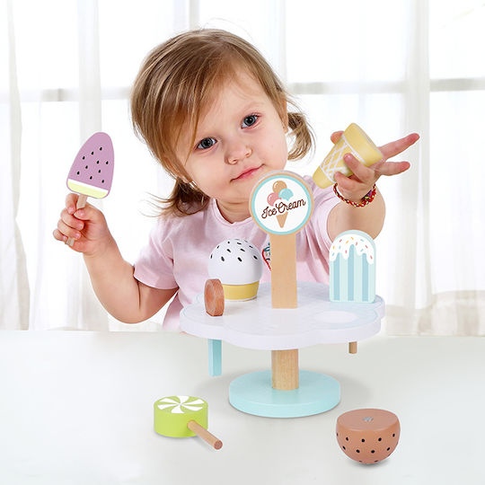 Tooky Toys Σετ Παγωτού από Ξύλο για 3+ Ετών 9τμχ