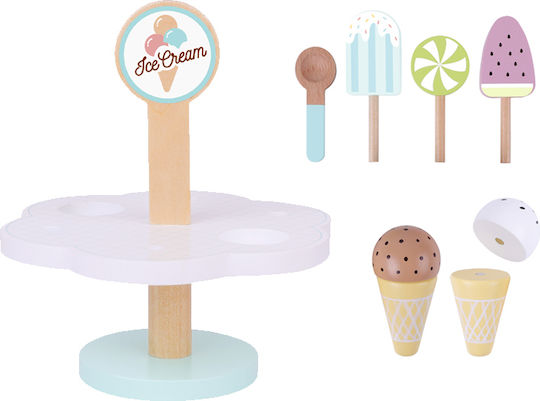 Tooky Toys Σετ Παγωτού από Ξύλο για 3+ Ετών 9τμχ