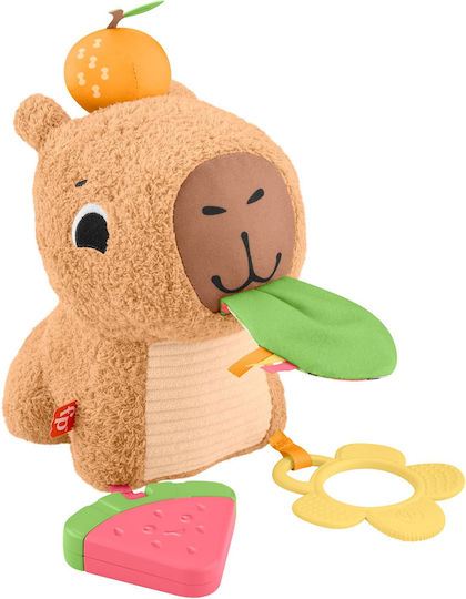Fisher Price Capybara Animal Fabric with Sounds for 3+ Months