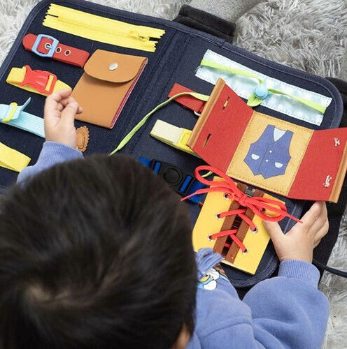 Lacing Toy made of Fabric for 36++ Months