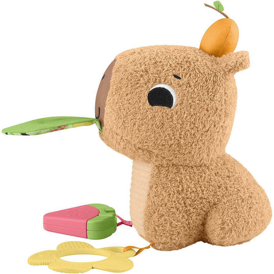 Fisher Price Capybara Animal Fabric with Sounds for 3+ Months