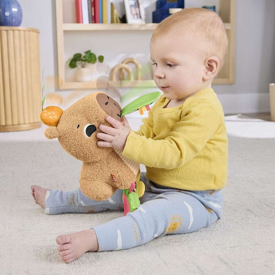 Fisher Price Capybara Animal Fabric with Sounds for 3+ Months