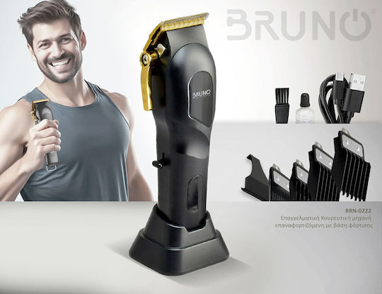 Bruno Professional Hair Clipper Black BRN-0222