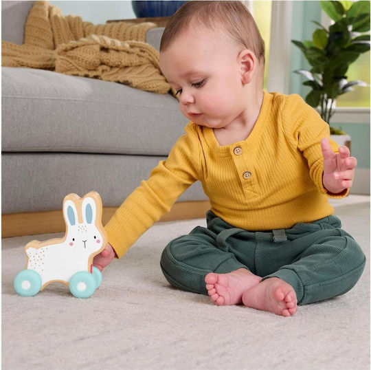 Fisher Price Jucărie de Tras Iepuraș din Lemn pentru 6++ Luni