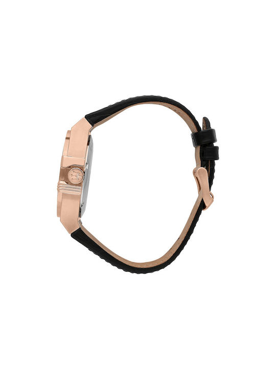 Maserati Potenza Herrenuhr 42mm Chronograph Batterie mit Schwarz Lederarmband