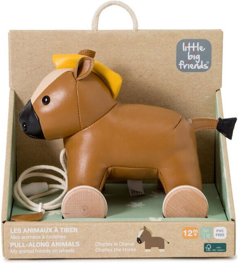Baby to Love Pull-Along Toy Pull-along Horse made of Fabric for 12++ Months