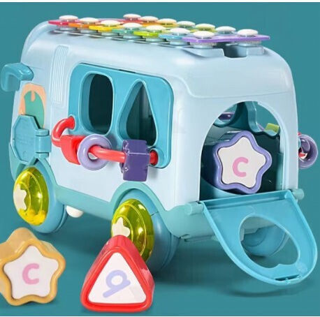 Lazarid Baby Toy Puzzle Taxi Bus for 18++ Months