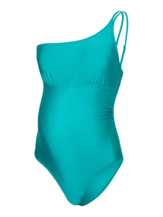 Maternity Swimsuit Turquoise 20020097 Lulu Mamalicious