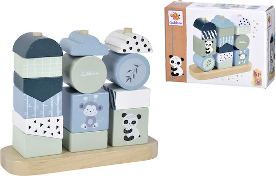 Eichhorn Stacking Toy Panda made of Wood for 12++ Months