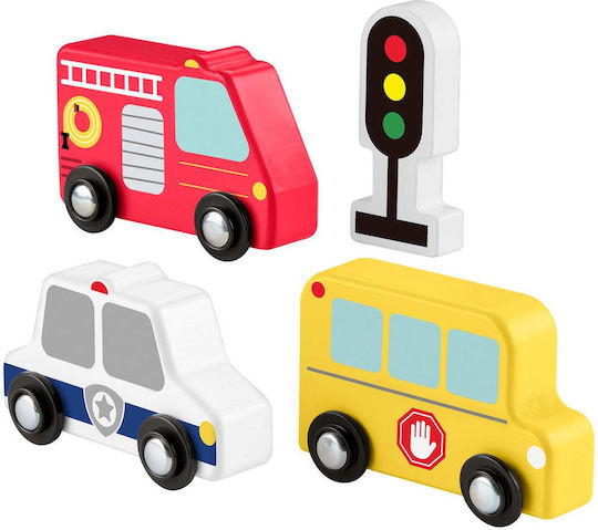 Fisher Price Fisher Price Baby Aktivitätsspielzeug Fahrzeug Pack 4-teilig aus Holz für 24+ Monate