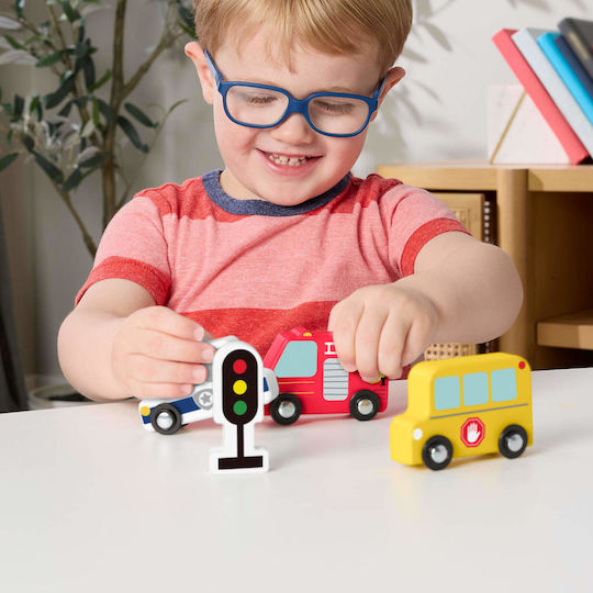 Fisher Price Fisher Price Baby Aktivitätsspielzeug Fahrzeug Pack 4-teilig aus Holz für 24+ Monate