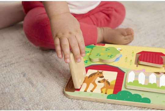Fisher Price Ζωάκι Πινακας από Ξύλο για 18+ Μηνών