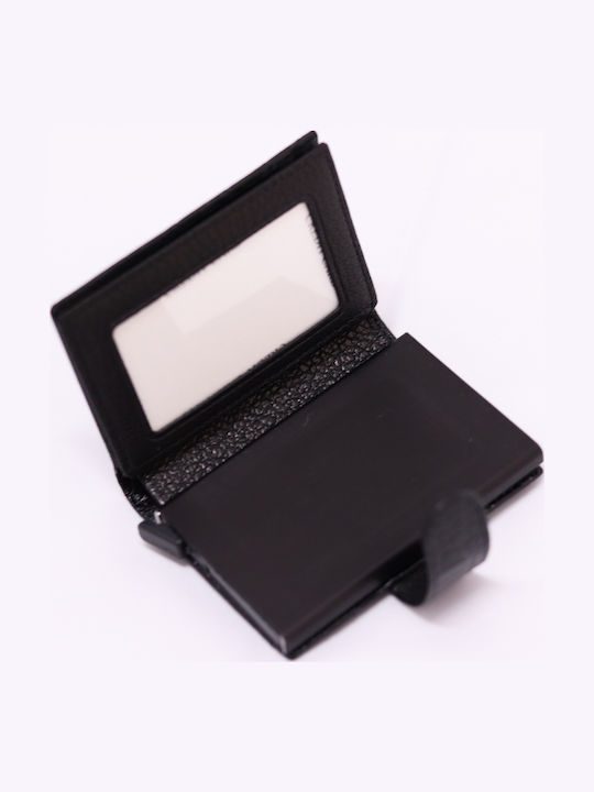 Ανδρικό Πορτοφόλι με RFID και Μηχανισμό Slide Μαύρο