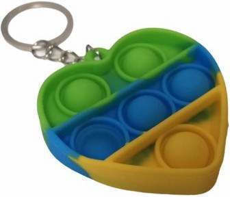 Pop it Fidget Breloc Silicon Multicolor