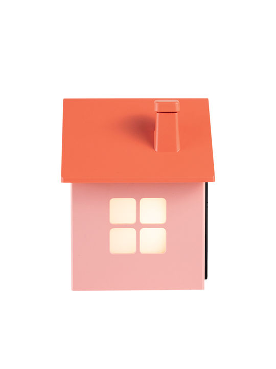 Life Tiny House Настолен Часовник с Аларма Оранжев 221-0454