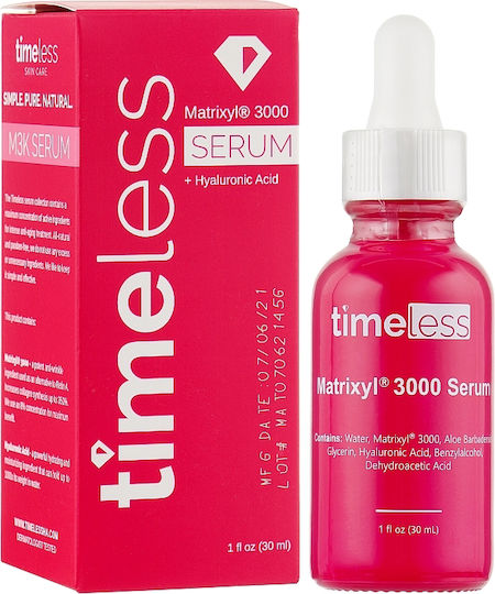 Timeless Ενυδατικό & Αντιγηραντικό Serum Προσώπου με Πεπτίδια & Υαλουρονικό Οξύ 30ml