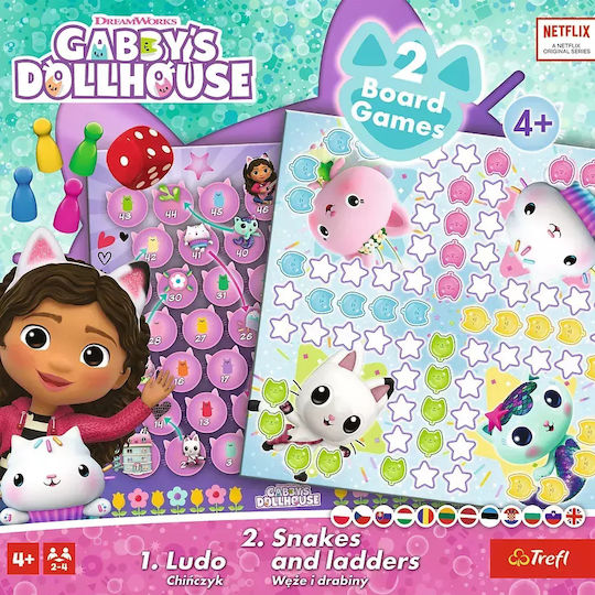 Board Game Ludo And Snakes & Ladders for 2-4 Players 4+ Years Old Trefl
