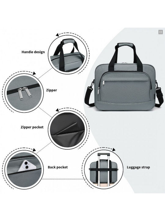 Miss Lulu Shoulder / Handheld Bag for Laptop Gray TVK2456-GY
