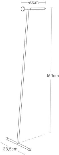 Yamazaki Wall Mounted Metallic Coat Rack White Tower 38.5x47x162cm